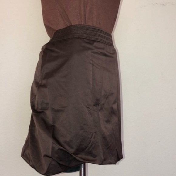 Vintage Bottega Veneta Silk & Cotton Twist Bubble Hem Mini Skirt